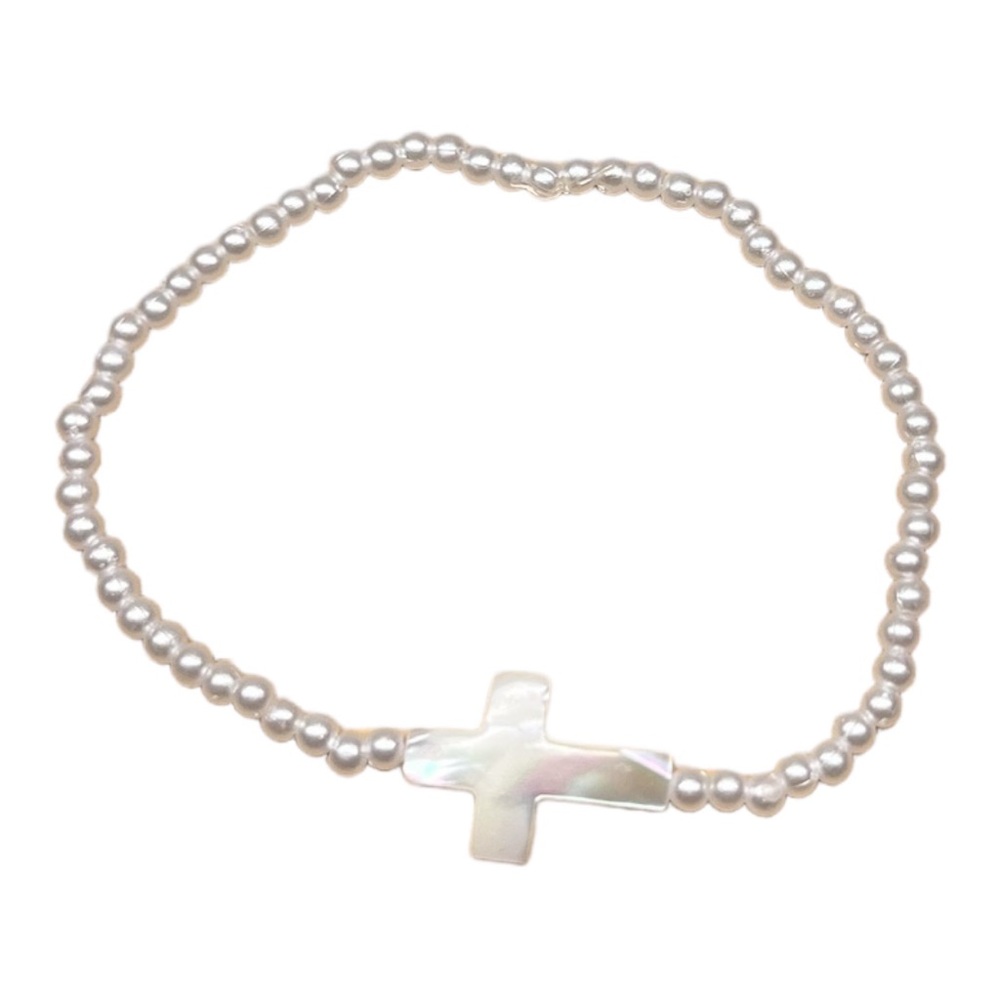 Beaded Cross Bracelet